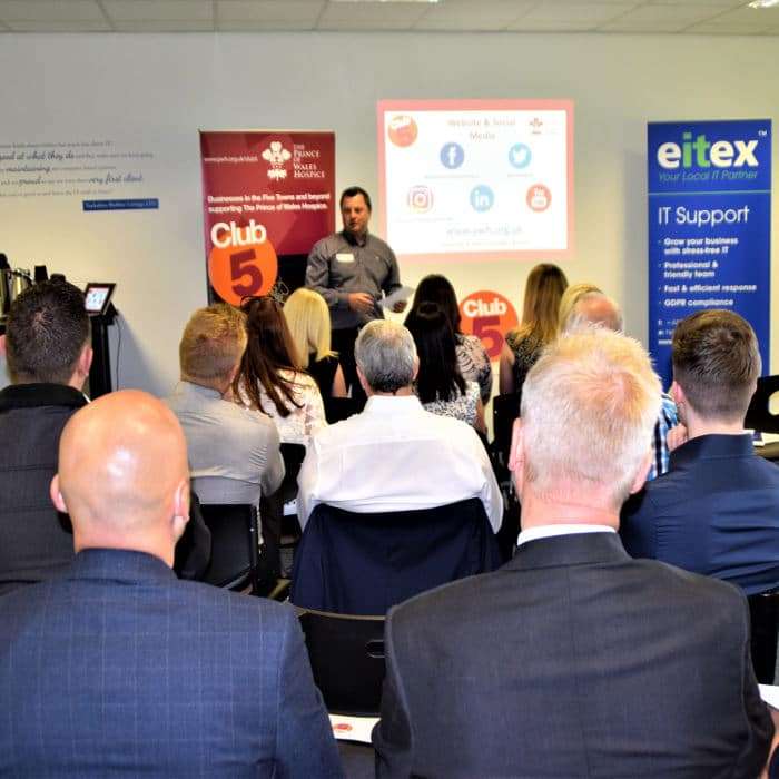 IT support networking|Club 5 Pontefract networking|Networking at Eitex your local IT partner|Club 5 at Eitex Castleford