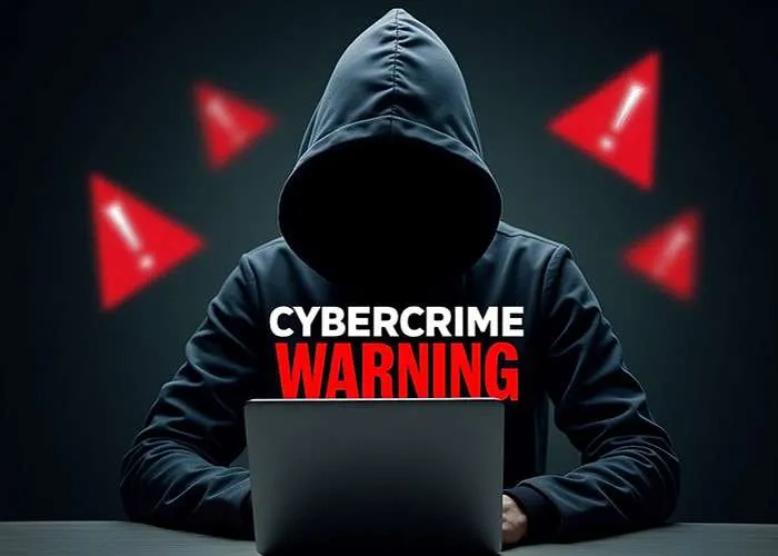 Hacker in hoodie at laptop attempting cyber attack, representing cybersecurity threats and importance of business protection through Cyber Essentials.