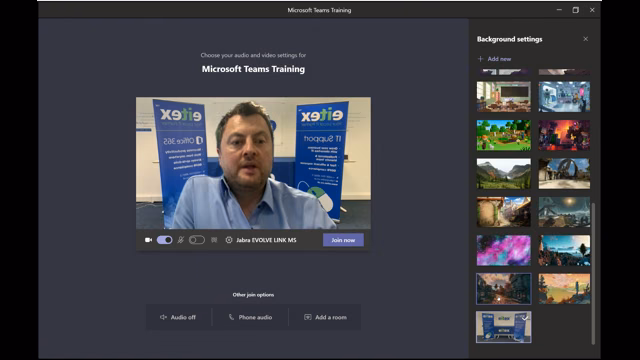Background Effects with Microsoft Teams