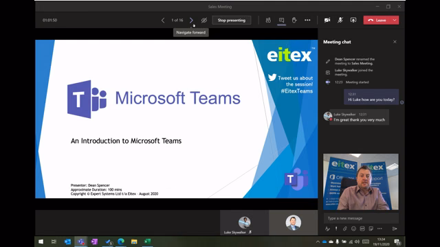 Share a PowerPoint Presentation in Teams